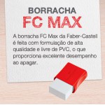 BORRACHA FABER FC MAX BRANCA PEQUENA